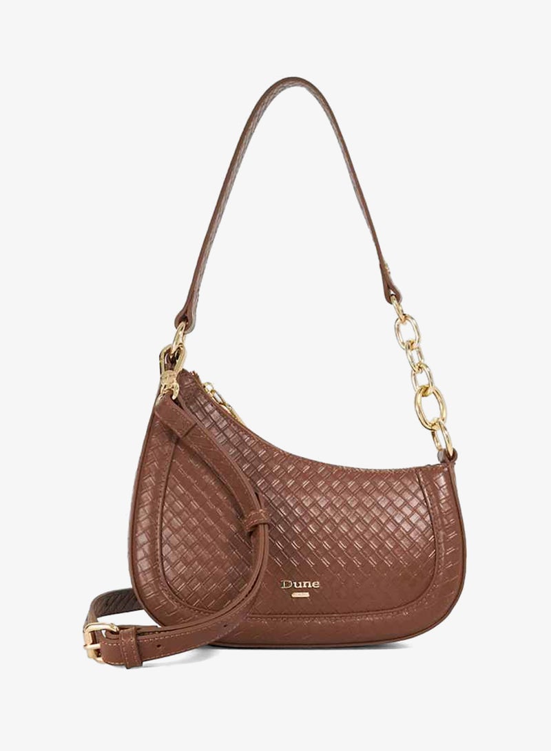 Dune London Asymmetric Chain Detail Shoulder Bag - Image 1